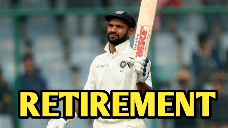 Shikhar Dhawan's retirement